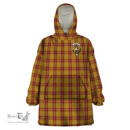 Scottish MacMillan Dress Clan Family Crest Tartan Snuggie Hoodie Plaid Wearable Blanket Hoodie