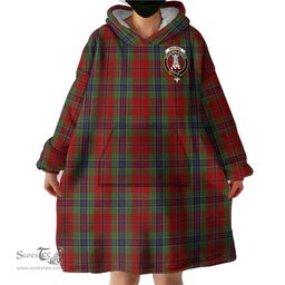Scottish MacLean of Duart Clan Family Crest Tartan Snuggie Hoodie Plaid Wearable Blanket Hoodie