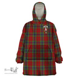 Scottish MacLean of Duart Clan Family Crest Tartan Snuggie Hoodie Plaid Wearable Blanket Hoodie
