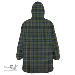 Scottish MacLellan Ancient Clan Tartan Snuggie Hoodie Plaid Wearable Blanket Hoodie