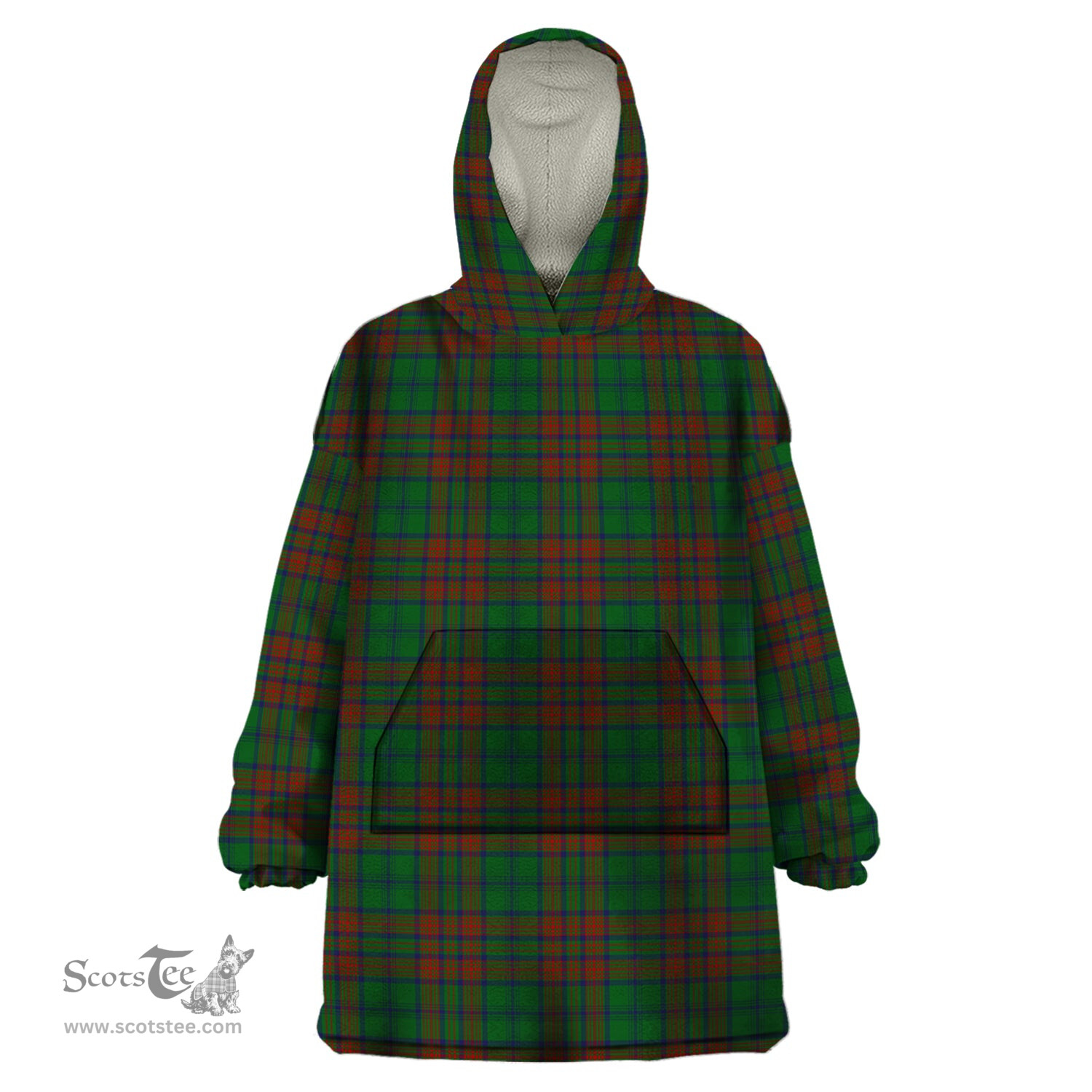 Scottish Matheson Hunting Highland Clan Tartan Snuggie Hoodie Plaid Wearable Blanket Hoodie