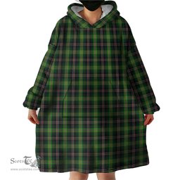 Scottish Madewell Clan Tartan Snuggie Hoodie Plaid Wearable Blanket Hoodie
