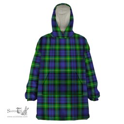 Scottish Meldrum Clan Tartan Snuggie Hoodie Plaid Wearable Blanket Hoodie