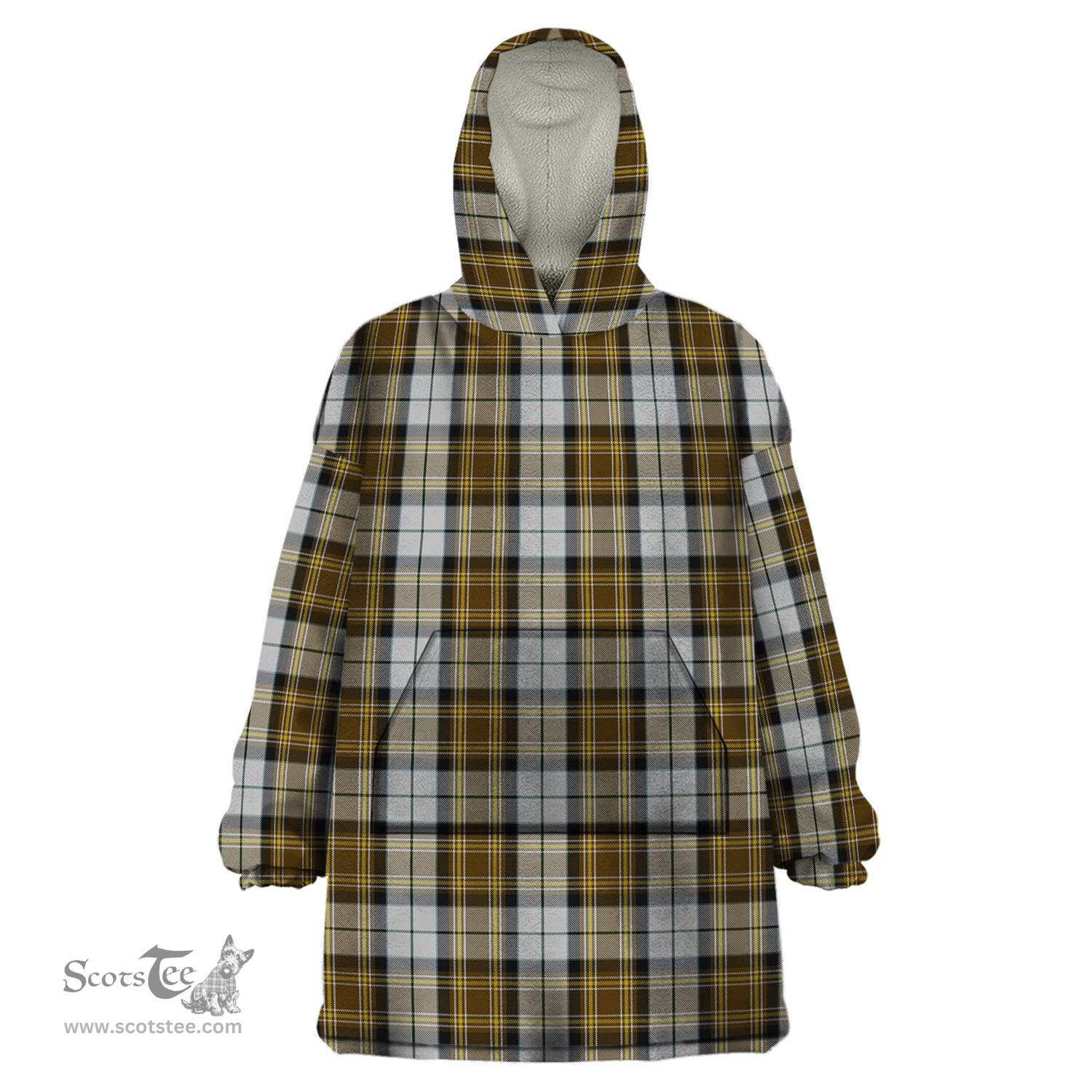 Scottish MacKellar Dress Clan Tartan Snuggie Hoodie Plaid Wearable Blanket Hoodie