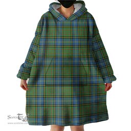Scottish MacMillan Hunting Ancient Clan Tartan Snuggie Hoodie Plaid Wearable Blanket Hoodie