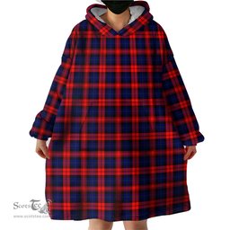 Scottish MacLachlan Modern Clan Tartan Snuggie Hoodie Plaid Wearable Blanket Hoodie
