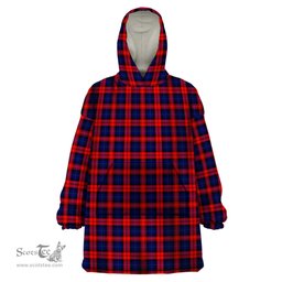 Scottish MacLachlan Modern Clan Tartan Snuggie Hoodie Plaid Wearable Blanket Hoodie