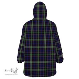 Scottish MacKusick Clan Tartan Snuggie Hoodie Plaid Wearable Blanket Hoodie