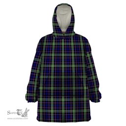 Scottish MacKusick Clan Tartan Snuggie Hoodie Plaid Wearable Blanket Hoodie