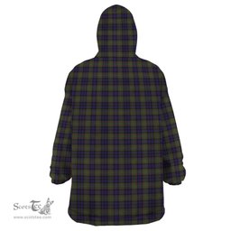 Scottish MacLellan Clan Tartan Snuggie Hoodie Plaid Wearable Blanket Hoodie