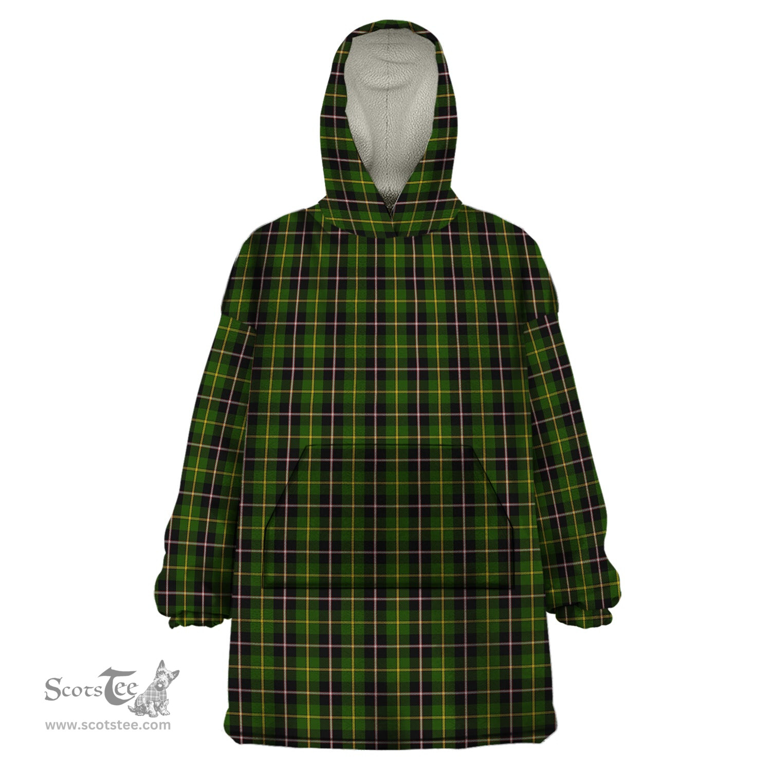 Scottish MacLamroc Clan Tartan Snuggie Hoodie Plaid Wearable Blanket Hoodie