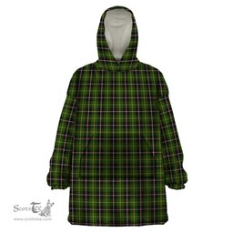 Scottish MacLamroc Clan Tartan Snuggie Hoodie Plaid Wearable Blanket Hoodie