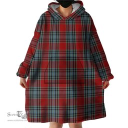 Scottish MacLeay Clan Tartan Snuggie Hoodie Plaid Wearable Blanket Hoodie