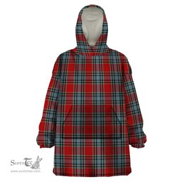 Scottish MacLeay Clan Tartan Snuggie Hoodie Plaid Wearable Blanket Hoodie