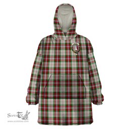 Scottish MacLean Dress Clan Family Crest Tartan Snuggie Hoodie Plaid Wearable Blanket Hoodie