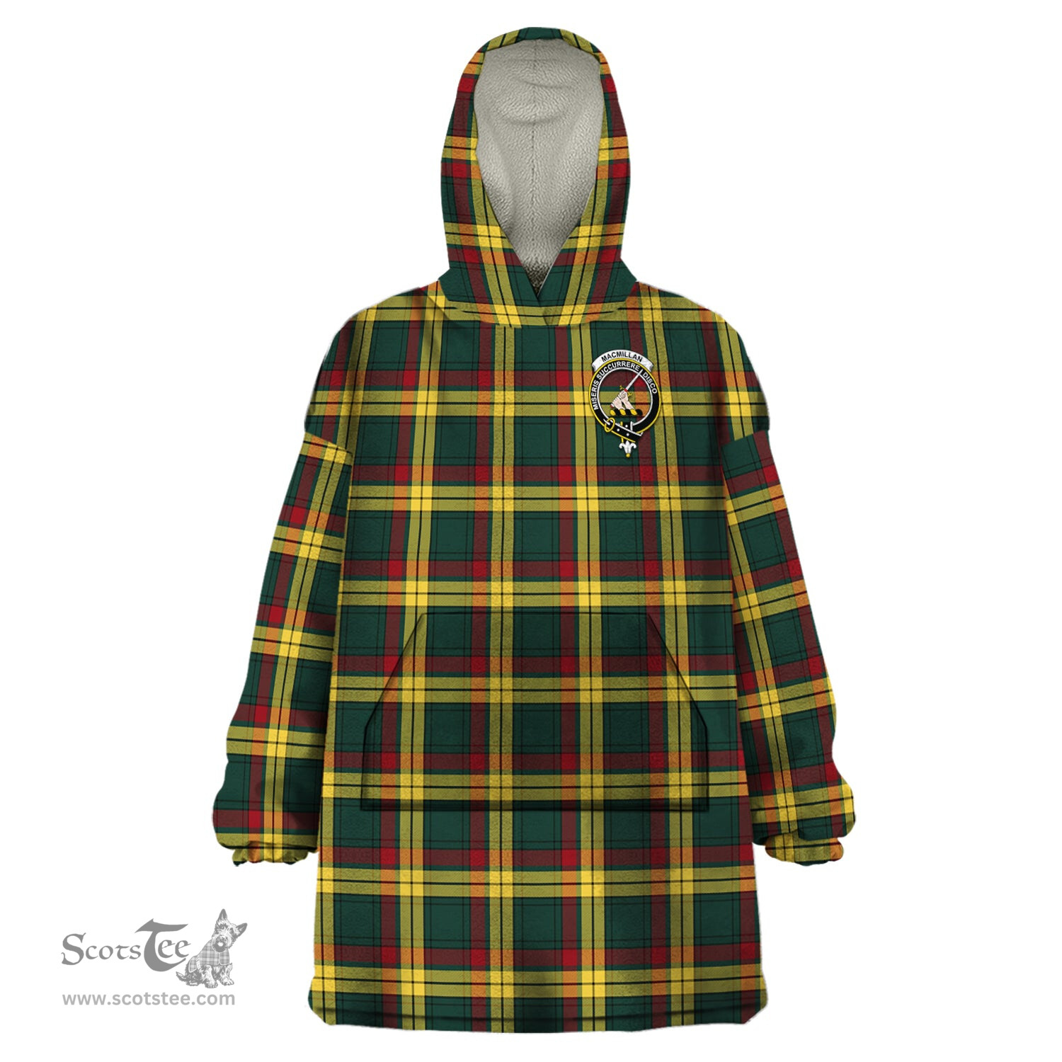 Scottish MacMillan Old Modern Clan Family Crest Tartan Snuggie Hoodie Plaid Wearable Blanket Hoodie