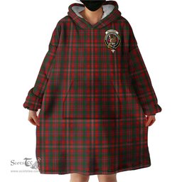 Scottish MacKinnon Clan Family Crest Tartan Snuggie Hoodie Plaid Wearable Blanket Hoodie