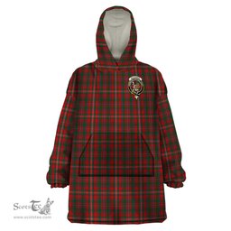 Scottish MacKinnon Clan Family Crest Tartan Snuggie Hoodie Plaid Wearable Blanket Hoodie