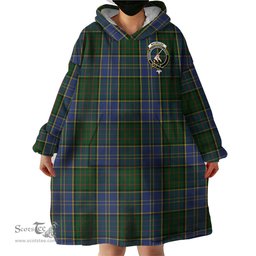 Scottish MacMillan Hunting Clan Family Crest Tartan Snuggie Hoodie Plaid Wearable Blanket Hoodie