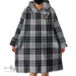 Scottish MacRae Dress Clan Family Crest Tartan Snuggie Hoodie Plaid Wearable Blanket Hoodie