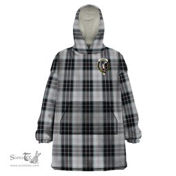 Scottish MacRae Dress Clan Family Crest Tartan Snuggie Hoodie Plaid Wearable Blanket Hoodie