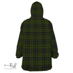Scottish MacLean Hunting Clan Family Crest Tartan Snuggie Hoodie Plaid Wearable Blanket Hoodie