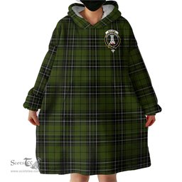Scottish MacLean Hunting Clan Family Crest Tartan Snuggie Hoodie Plaid Wearable Blanket Hoodie