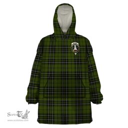 Scottish MacLean Hunting Clan Family Crest Tartan Snuggie Hoodie Plaid Wearable Blanket Hoodie
