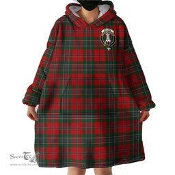 Scottish MacLean Clan Family Crest Tartan Snuggie Hoodie Plaid Wearable Blanket Hoodie