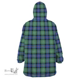 Scottish Sutherland Ancient Clan Family Crest Tartan Snuggie Hoodie Plaid Wearable Blanket Hoodie