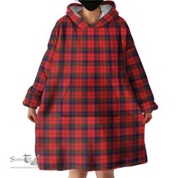 Scottish Robertson Modern Clan Tartan Snuggie Hoodie Plaid Wearable Blanket Hoodie