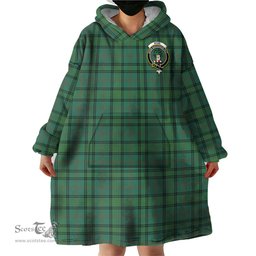 Scottish Ross Hunting Ancient Clan Family Crest Tartan Snuggie Hoodie Plaid Wearable Blanket Hoodie
