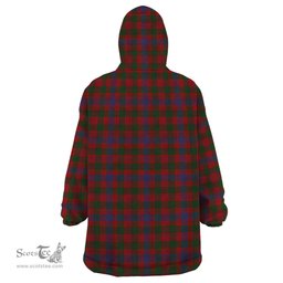 Scottish Ross Clan Tartan Snuggie Hoodie Plaid Wearable Blanket Hoodie