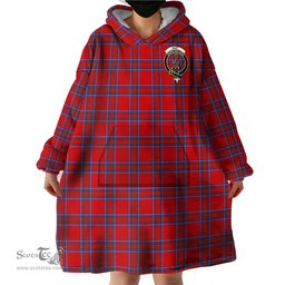 Scottish Rait Clan Family Crest Tartan Snuggie Hoodie Plaid Wearable Blanket Hoodie