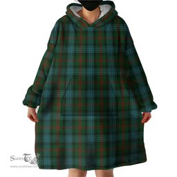 Scottish Ross Hunting Clan Tartan Snuggie Hoodie Plaid Wearable Blanket Hoodie