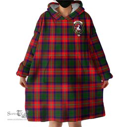Scottish Riddell Clan Family Crest Tartan Snuggie Hoodie Plaid Wearable Blanket Hoodie