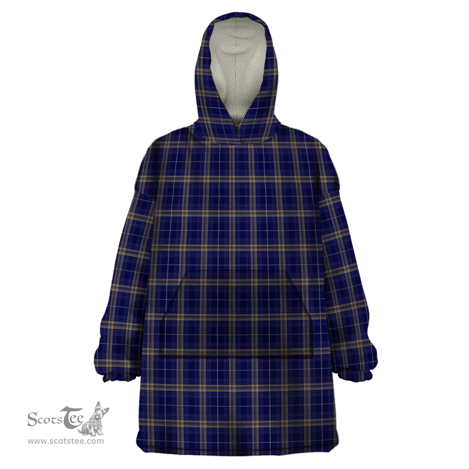 Scottish Rhys of Wales Clan Tartan Snuggie Hoodie Plaid Wearable Blanket Hoodie
