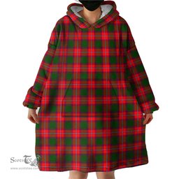 Scottish Rattray Modern Clan Tartan Snuggie Hoodie Plaid Wearable Blanket Hoodie