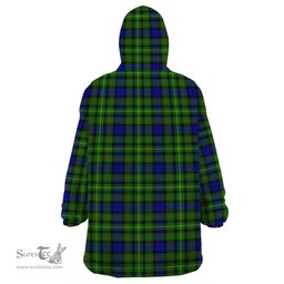 Scottish Rollo Modern Clan Family Crest Tartan Snuggie Hoodie Plaid Wearable Blanket Hoodie