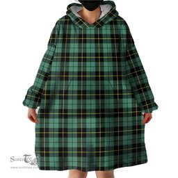 Scottish Wallace Hunting Ancient Clan Tartan Snuggie Hoodie Plaid Wearable Blanket Hoodie