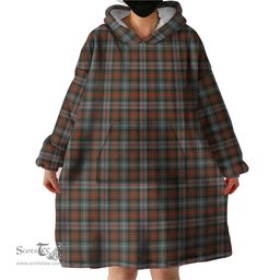 Scottish Murray of Atholl Weathered Clan Tartan Snuggie Hoodie Plaid Wearable Blanket Hoodie