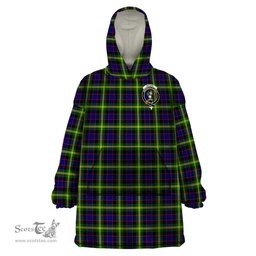 Scottish Watson Modern Clan Family Crest Tartan Snuggie Hoodie Plaid Wearable Blanket Hoodie