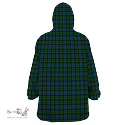 Scottish MacKay Modern Clan Family Crest Tartan Snuggie Hoodie Plaid Wearable Blanket Hoodie