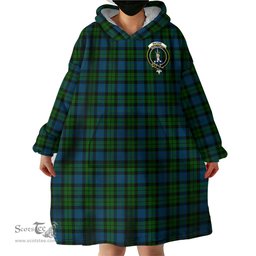 Scottish MacKay Modern Clan Family Crest Tartan Snuggie Hoodie Plaid Wearable Blanket Hoodie