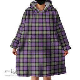 Scottish Rennie Ancient Clan Tartan Snuggie Hoodie Plaid Wearable Blanket Hoodie