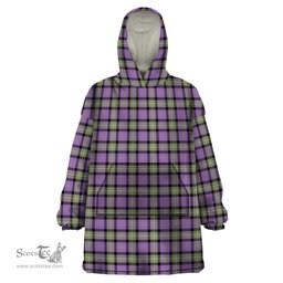 Scottish Rennie Ancient Clan Tartan Snuggie Hoodie Plaid Wearable Blanket Hoodie