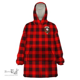 Scottish Wemyss Modern Clan Family Crest Tartan Snuggie Hoodie Plaid Wearable Blanket Hoodie