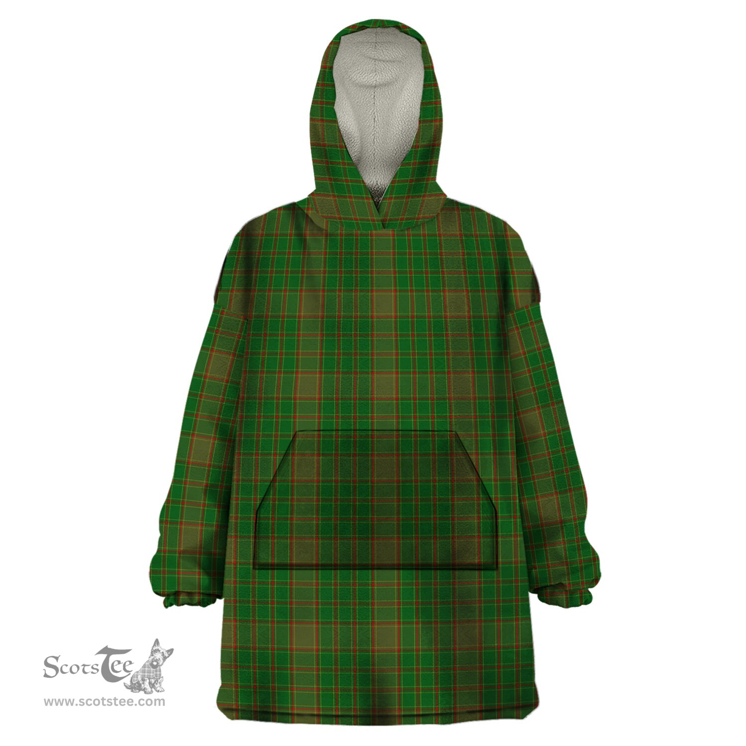 Scottish Terry Clan Tartan Snuggie Hoodie Plaid Wearable Blanket Hoodie