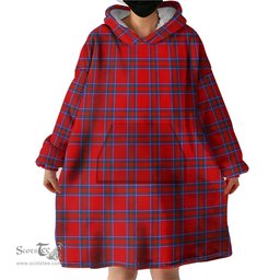 Scottish Rait Clan Tartan Snuggie Hoodie Plaid Wearable Blanket Hoodie