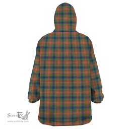 Scottish Wilson Ancient Clan Family Crest Tartan Snuggie Hoodie Plaid Wearable Blanket Hoodie